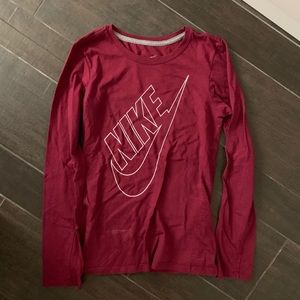 Burgundy Nike long sleeve